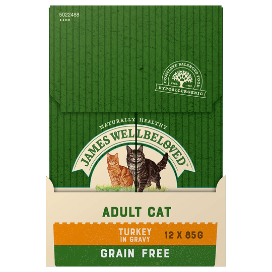 James Wellbeloved Adult Cat Grain Free kalkkuna - 96 x 85 g