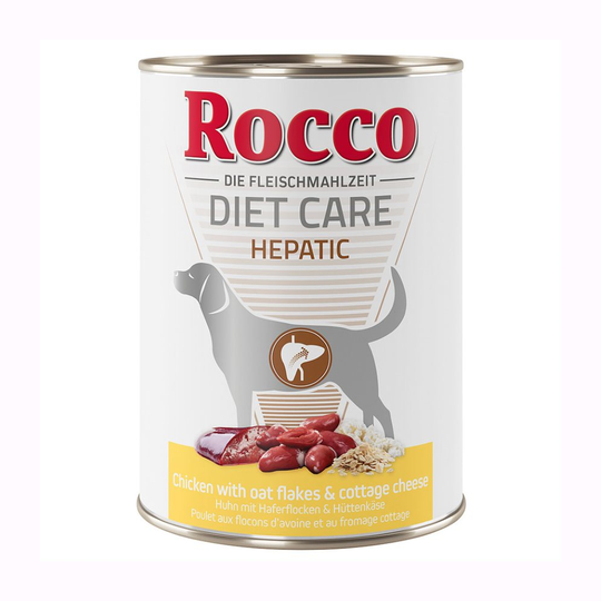 Rocco Diet Care Hepatic Chicken with Oat Flakes & Cottage Cheese 400g 24 x 400 g