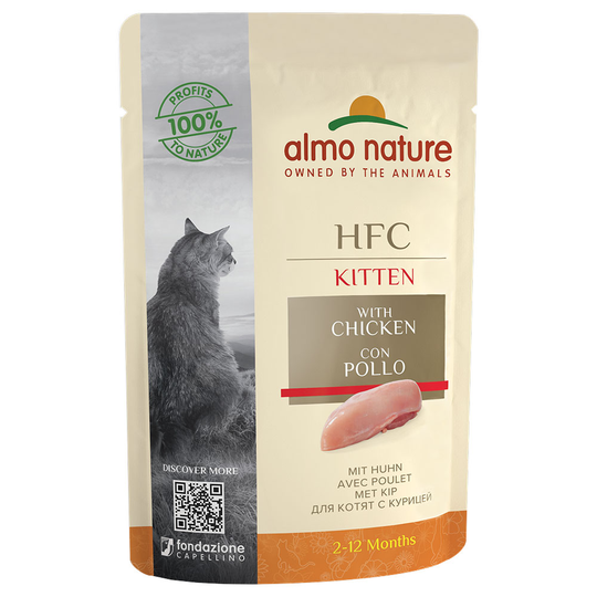 Almo Nature HFC Kitten 6 x 55 g - kana