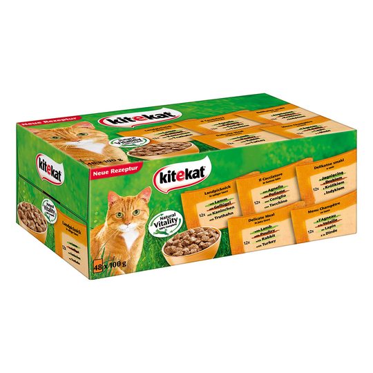 Kitekat Pouches -säästöpakkaus 96 x 100 g - Kotitiikerin kootut