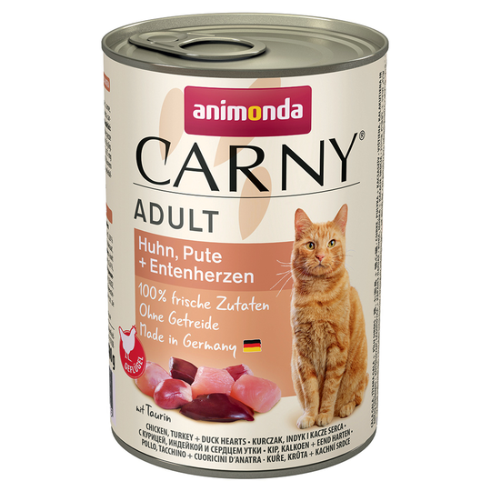 Animonda Carny kissanruoka 24 x 400 g: 20 + 4 kaupan päälle! - Adult: nauta & kana