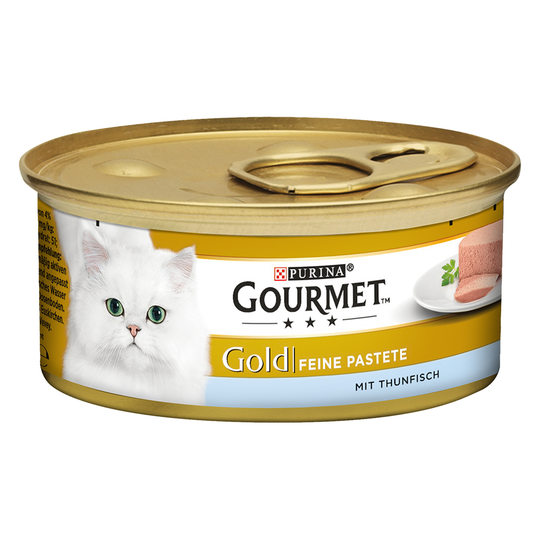 Gourmet Gold Fine Paté -lajitelma 48 x 85 g - lajitelma: kana, kalkkuna, nauta & tonnikala