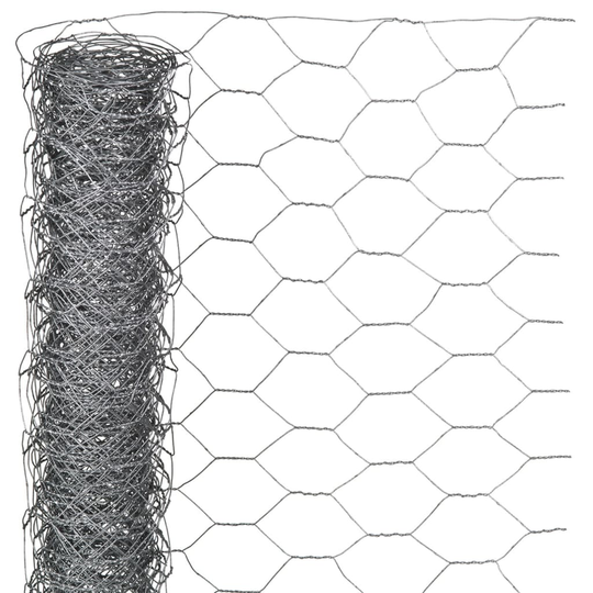 Nature Metalliverkko kuusikulmainen 1x5 m 40 mm galvanoitu teräs