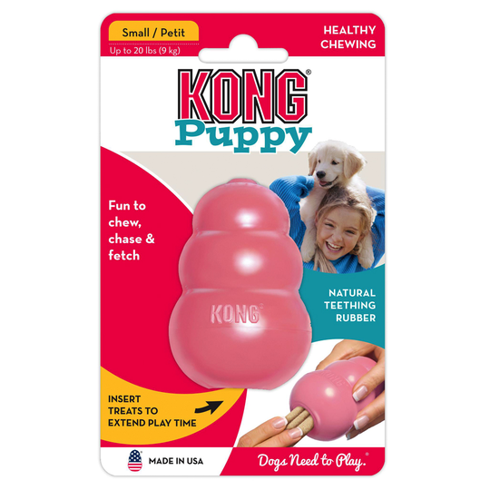 KONG Puppy - S: P 8 x L 5 x K 5 cm, vaaleanpunainen