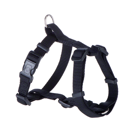 HUNTER-setti: valjaat + Ecco Sport Vario Rapid -talutushihna, musta - valjaat S-M + talutushihna 200 cm