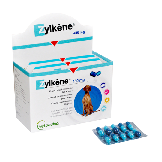 Zylkene-kapselit 450 mg yli 30 kg painaville koirille - 100 kpl