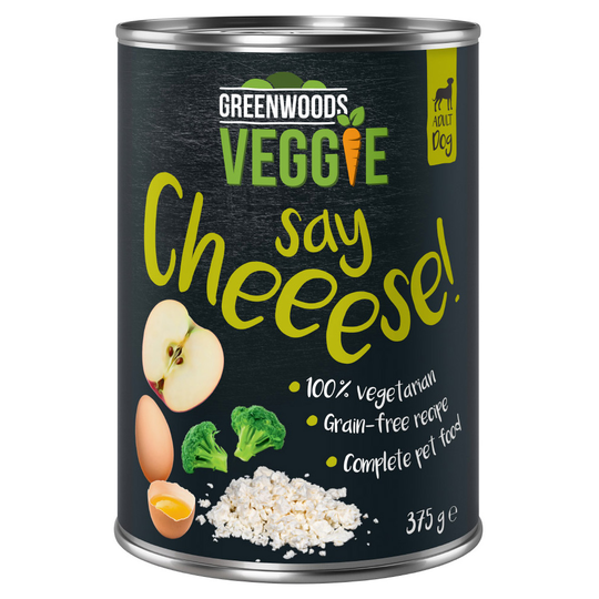 Greenwoods Veggie: raejuustoa, munaa, omenaa ja parsakaalia 24 x 375 g