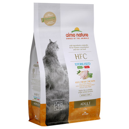 Almo Nature HFC Adult Sterilized kana - säästöpakkaus: 2 x 1,2 kg