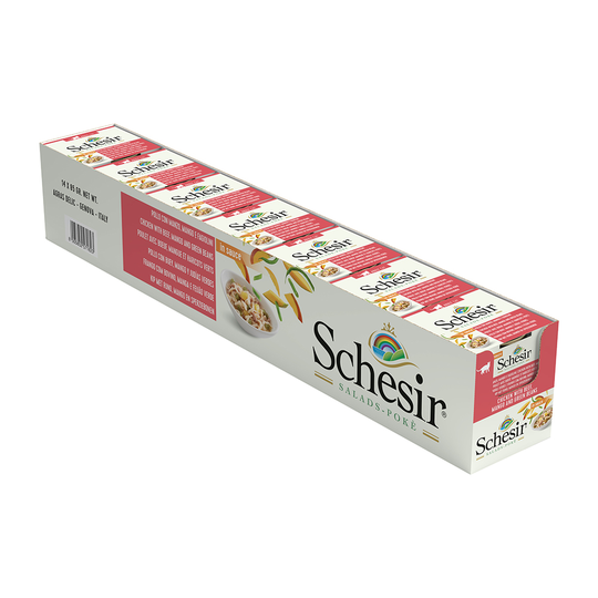 Schesir Salads Poké in Sauce 6 x 85 g - kana ja nauta, mango & vihreät pavut