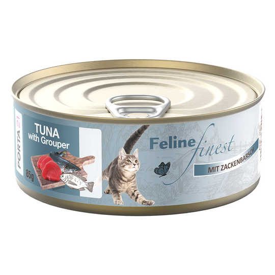 Feline Finest -märkäruoka kissoille 85 g - tonnikala ja meriahven