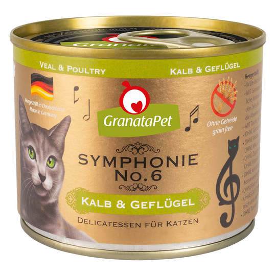 GranataPet Symphonie 6 x 200 g - vasikka & siipikarja