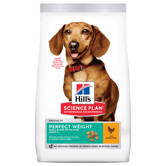 Hill's Science Plan Adult 1+ Perfect Weight Small & Mini Chicken - 1,5 kg