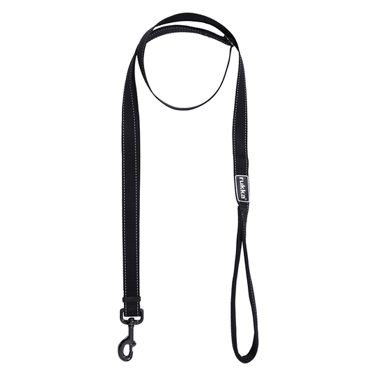 Rukka® Bliss -talutushihna, musta - koko M: pituus 200 cm, leveys 20 mm