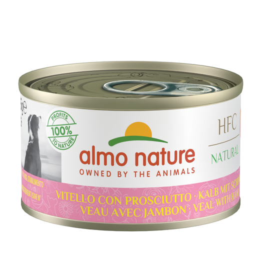Almo Nature HFC 6 x 95 g - vasikka & kinkku