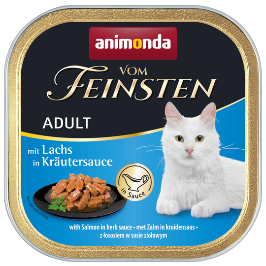 Animonda vom Feinsten Adult NoGrain in Sauce -säästöpakkaus 36 x 100 g - lohta yrttikastikkeessa