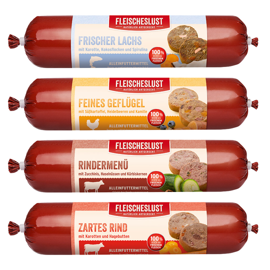 Fleischeslust-lajitelma, 4 makua 8 x 400 g - 4 makua
