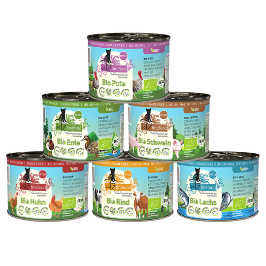 catz finefood Luomu -kokeilupakkaus 6 x 200 g - lajitelma I (6 makua)