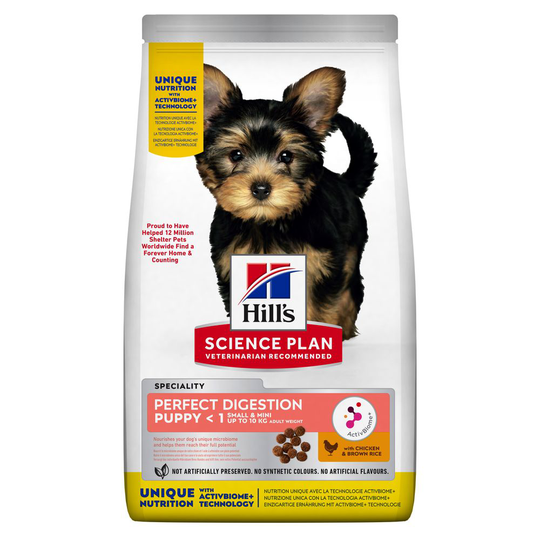 Hill's Science Plan Small & Mini Puppy Perfect Digestion - säästöpakkaus: 2 x 6 kg