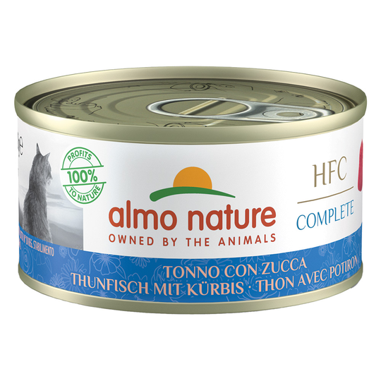 Almo Nature HFC Complete 6 x 70 g - Tonnikala ja kurpitsa