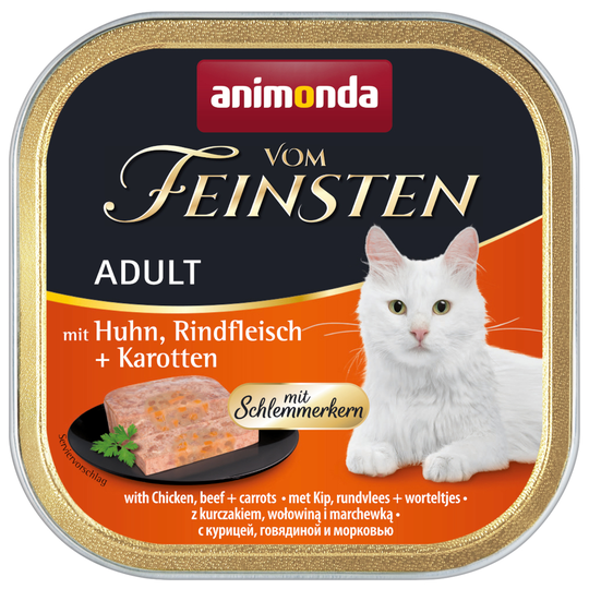 Animonda vom Feinsten Adult herkkutäytteellä 6 x 100 g - kana, nauta & porkkana