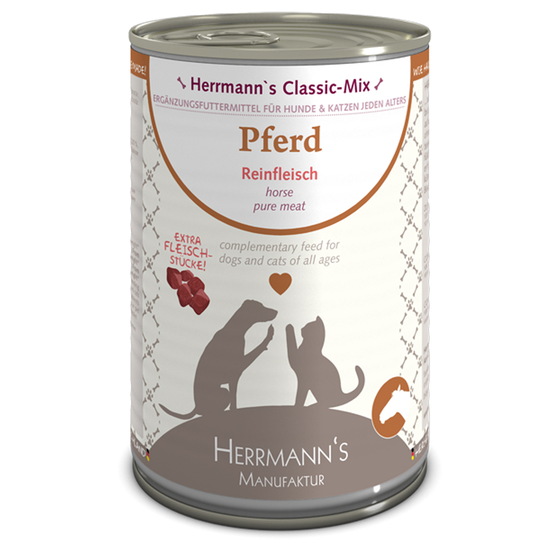 Herrmanns Pure Meat 1 x 400 g - hevonen