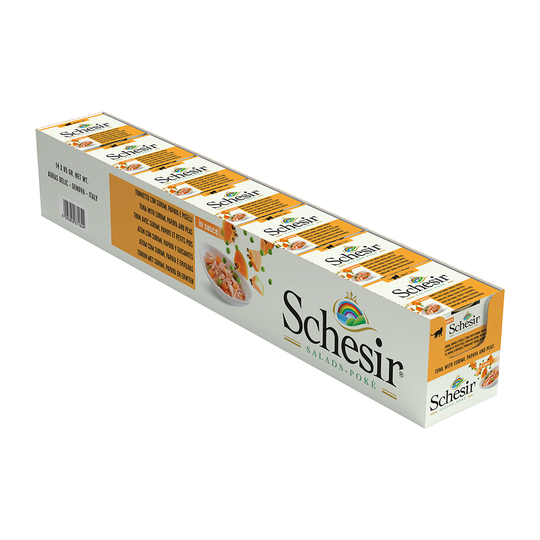 Schesir Salads Poké in Sauce 6 x 85 g - tonnikala ja surimi, papaija & vihreät herneet