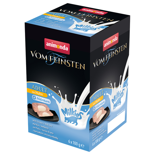 Animonda Vom Feinsten Adult Milkies 36 x 100 g - kana & maitoydin
