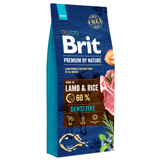 Brit Premium karitsa & riisi - 15 kg