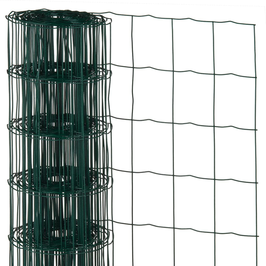 Nature Metalliverkko suorakaide 0,8x10 m muovipäällyste teräs vihreä