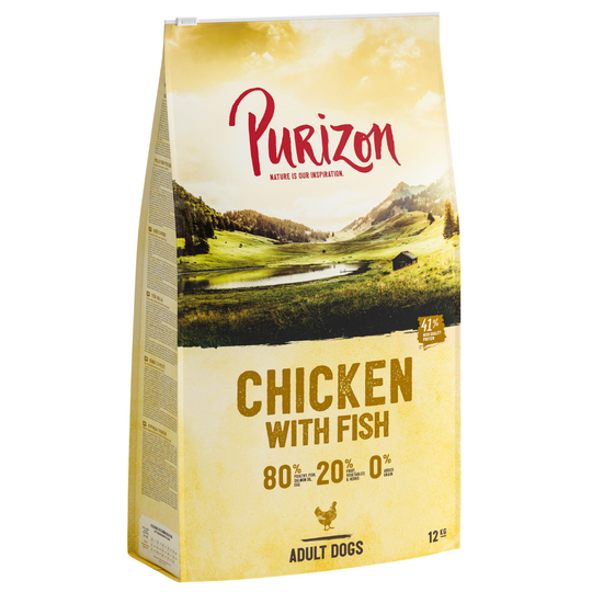 Purizon-säästöpakkaus 2 x 12 kg - Chicken & Fish Adult