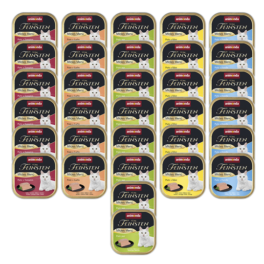 Animonda vom Feinsten Adult -säästöpakkaus 32 x 100 g - Mild Menu (4 makua)