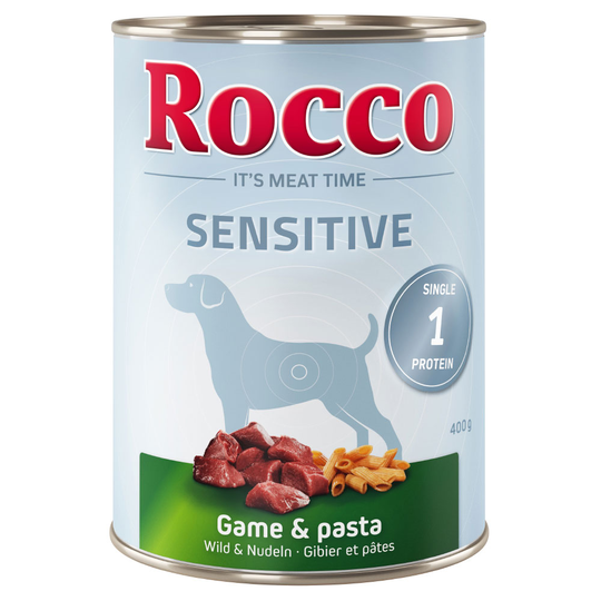 Rocco Sensitive 6 x 400 g - riista & pasta