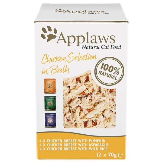 Applaws Pouch in Broth -säästöpakkaus 96 x 70 g - kanalajitelma