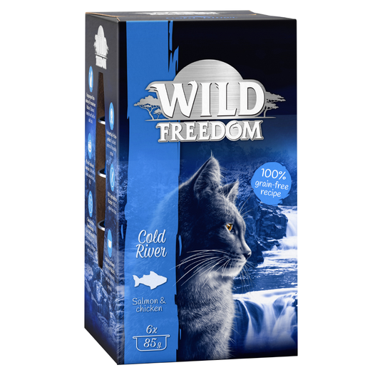 Wild Freedom Adult -rasiat 6 x 85 g - Cold River - lohi & kana