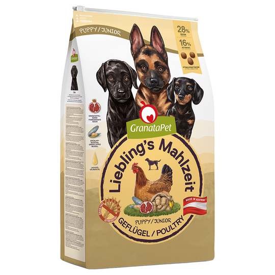 GranataPet Junior Poultry - säästöpakkaus: 2 x 10 kg