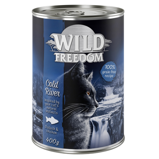 Wild Freedom Adult 6 x 400 g - monta makua I (2 x kana, seiti, lammas, kani, peura)