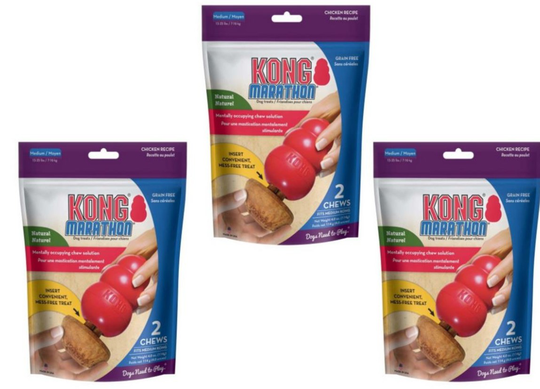 KONG - MARATHON 2-PACK CHICKEN MEDIUM 6.4x5.7cm x 3