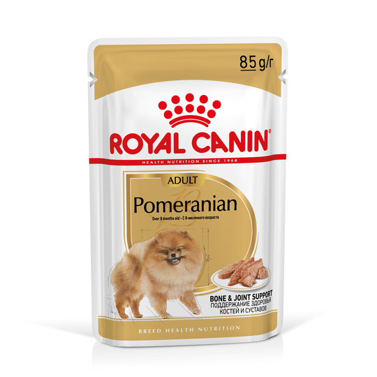 Royal Canin Breed Pomeranian Adult - oheen märkäruoka: 12 x 85 g Royal Canin Breed Pomeranian Adult