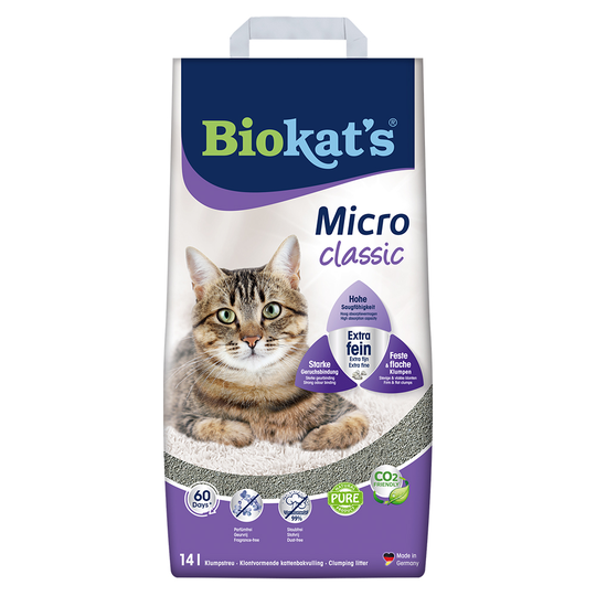 Biokat's Micro tai Micro Fresh -kissanhiekka 14 l: 12 + 2 l kaupan päälle! - Micro