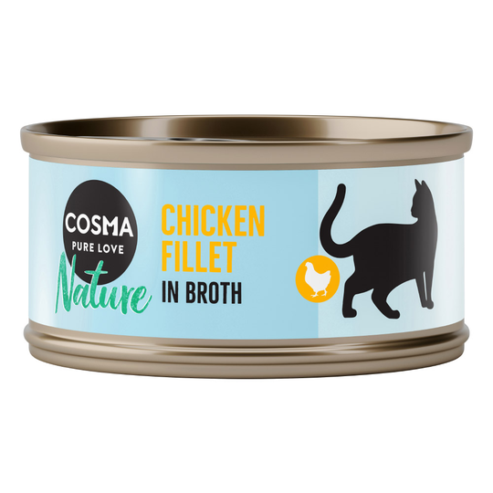 5 + 1 kaupan päälle! 6 x 70 g Cosma Nature - kanafilee