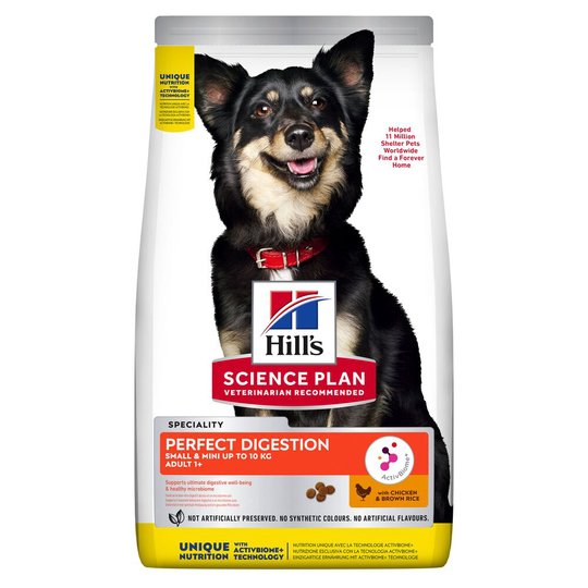 Hill's Science Plan Adult Perfect Digestion Small & Mini Breed - säästöpakkaus: 2 x 6 kg