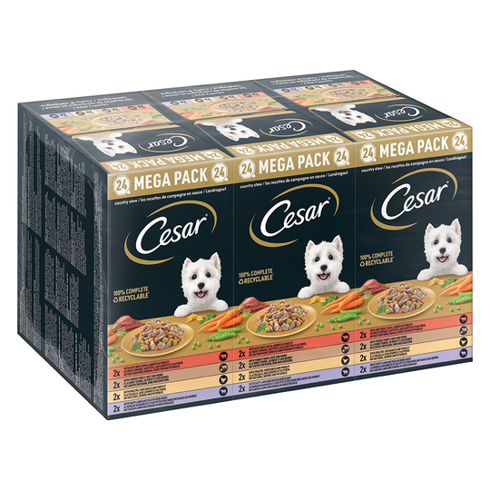 Cesar-koiranruoka 24 x 150 g - Country Ragout