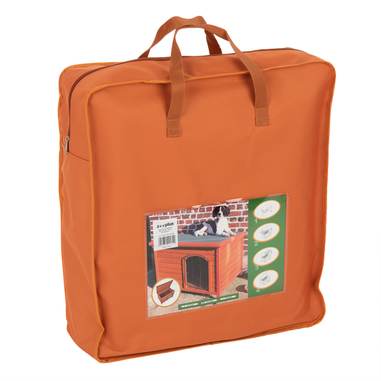 Eristys tasakattoiseen Woody-koirankoppiin - L 92 x S 54 x K 53 cm, sopii koolle M