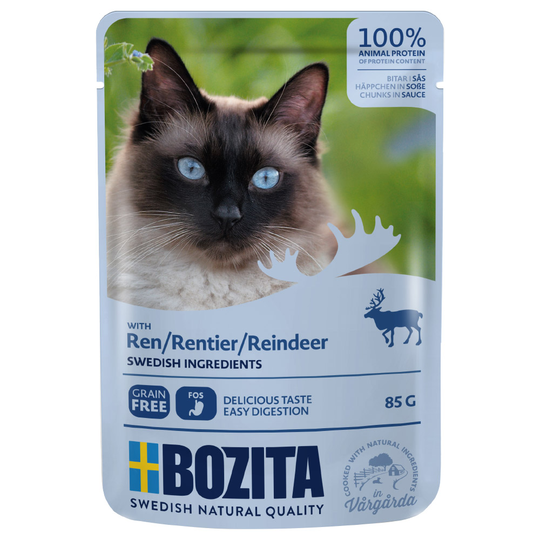 Bozita Chunks in Gravy Pouch 24 x 85 g - poro