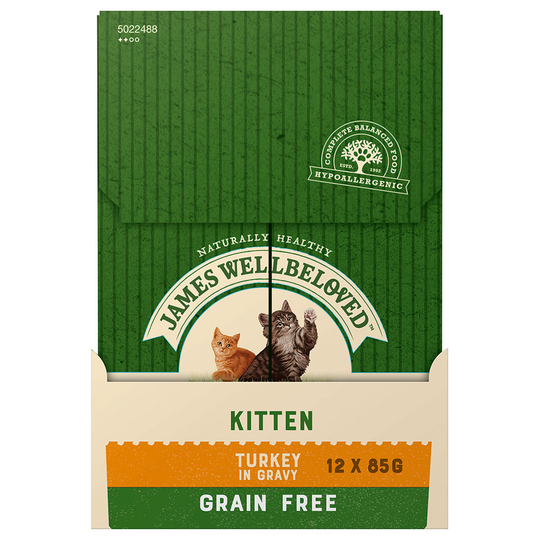 James Wellbeloved Kitten Grain Free kalkkuna - 48 x 85 g
