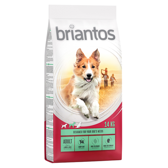 Briantos-koiranruoka 13 + 1 kg kaupan päälle! - Adult Lamb & Rice