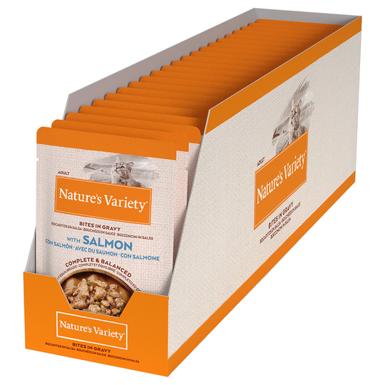 Nature's Variety Bites kastikkeessa 22 x 85 g - lohi
