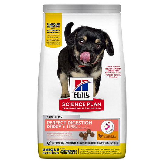 Hill's Science Plan Medium Puppy Perfect Digestion - säästöpakkaus: 2 x 14 kg