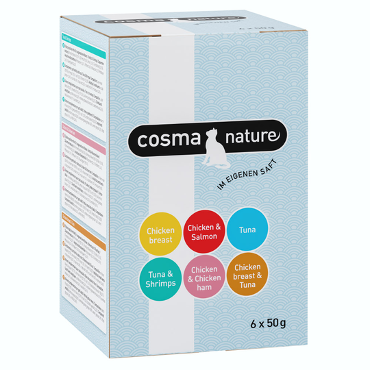Cosma Nature Pouch 6 x 50 g - 6 eri makua