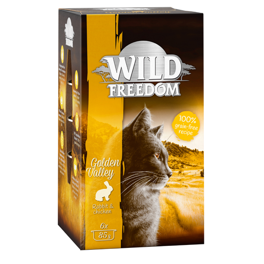 Wild Freedom Adult -rasiat 6 x 85 g - Golden Valley - kani & kana